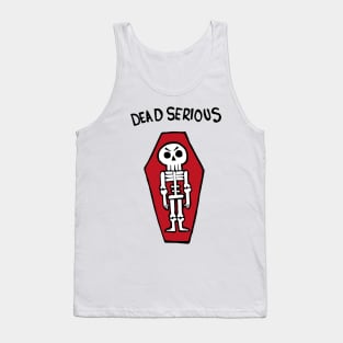 Dead Serious Skeleton In A Coffin Tank Top